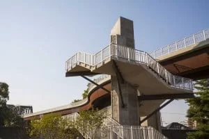 Stairs to the Big Four Bridge