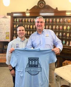Jay Ellis and Governor Eric Holcomb